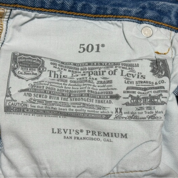 Levi's 501 XX Straight Leg Distressed Blue Jeans – Size 26 | Vintage Butterfly B - Picture 12 of 12